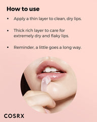 COSRX Lip Butter fragrance-free and paraben-free formula for sensitive lips.