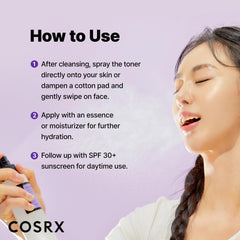 COSRX packaging with dermatologist-tested badge for trustworthy care.
