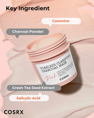 COSRX Pink Pore Charcoal Mask color-change demonstrates playful skincare