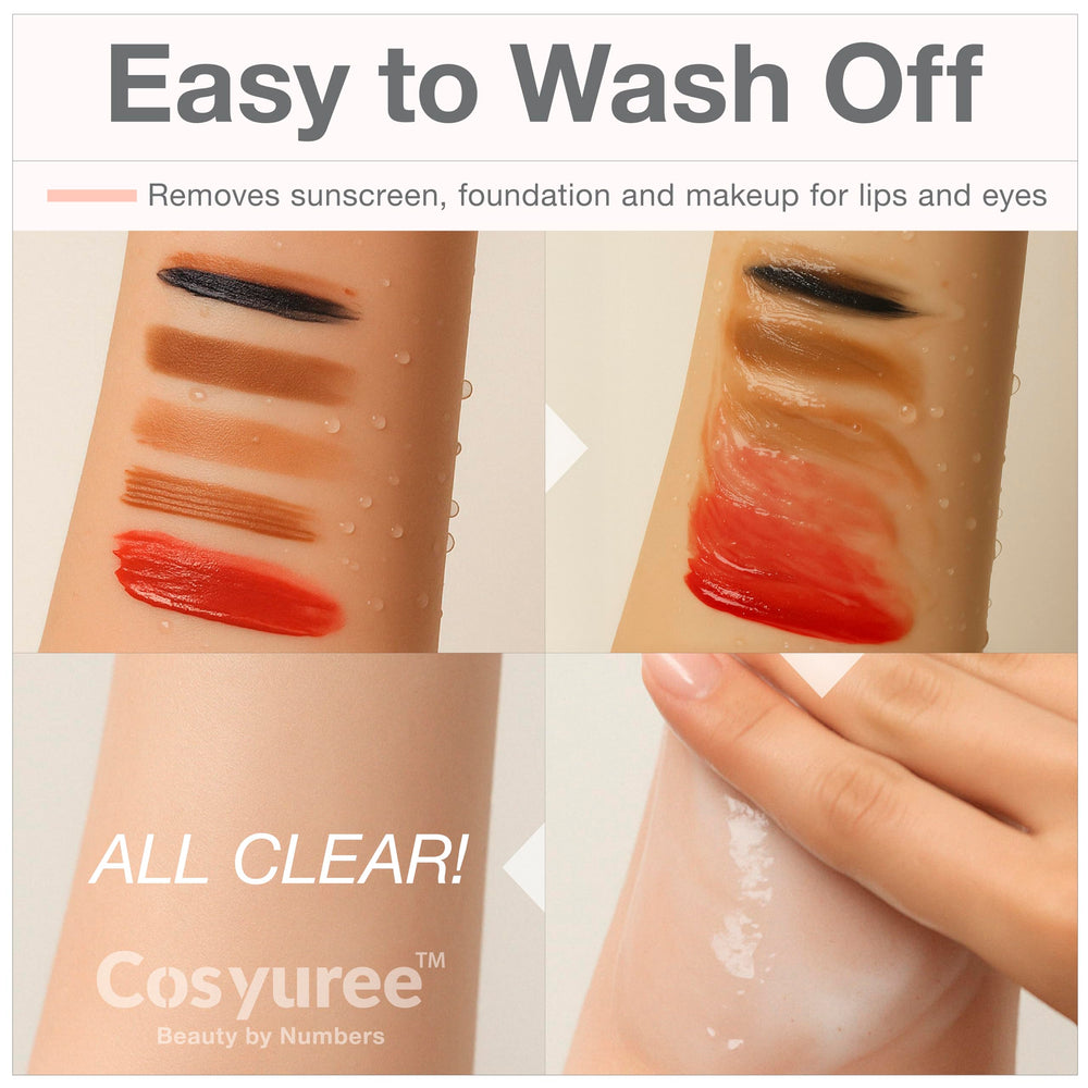 Cosyuree Hydration Balance Skin Feel depicts refreshed skin after cleansing.