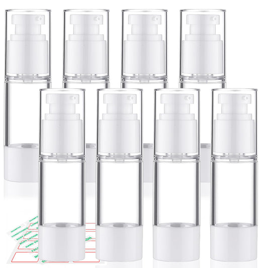 Cosywell airless pump bottle closeup showing strawless design for precise dispensing