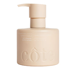 Cote Beauty Hydrating Conditioner bottle closeup for detangling and shine.