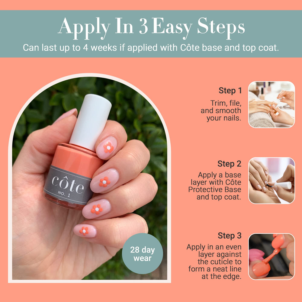 Cote full collection image showcasing 45 colors for versatile looks.