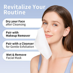 Cotpuredy face towels dual-texture pearl side for deep cleansing without irritation