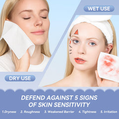 Cotpuredy face towels travel pack for on-the-go skincare
