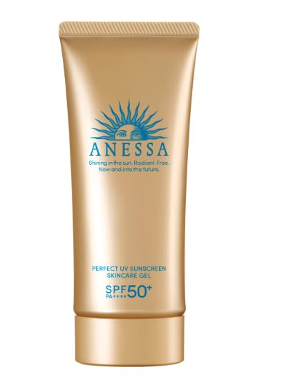 cotton labo Anessa Perfect UV Skin Care Gel N bottle with fruity floral scent for daily protection