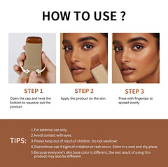 Covebalm Twist-up-stick packaging enables precise, on-the-go use.