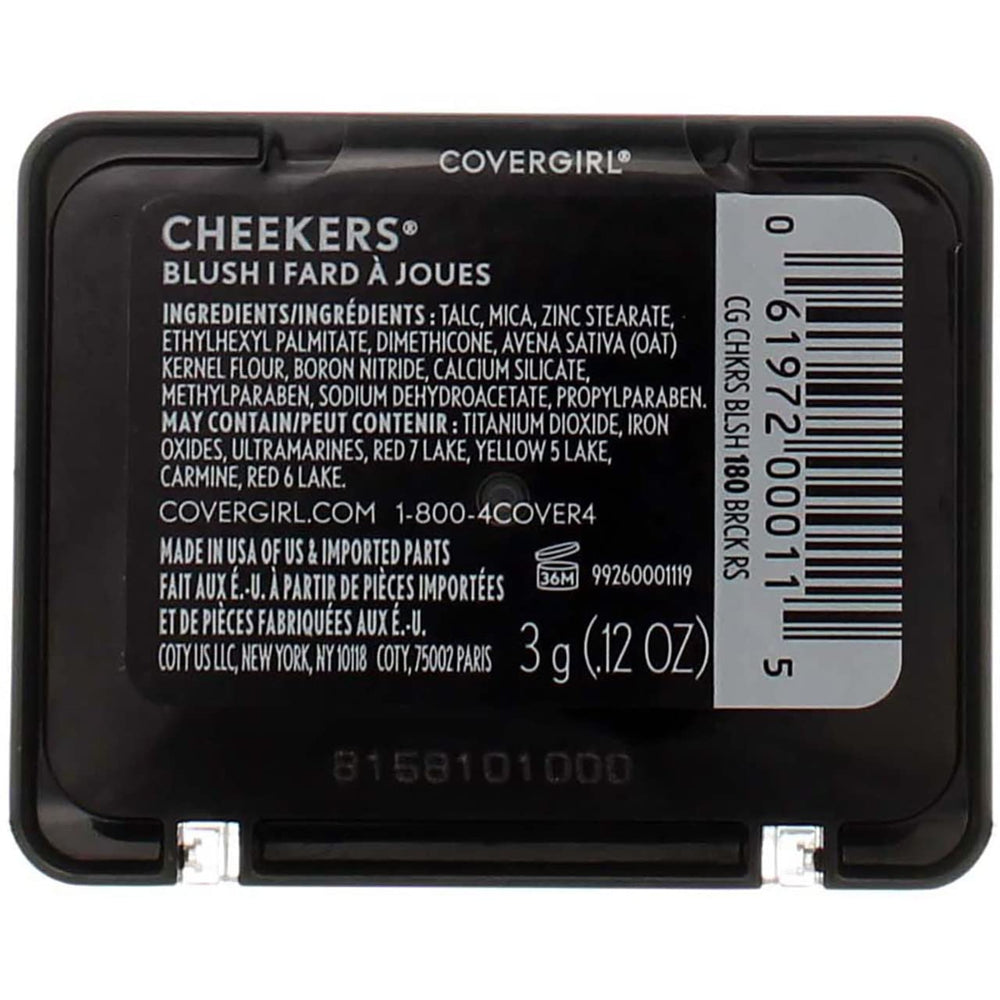 CoverGirl Cheekers Brick Rose two-pack display with warm flush