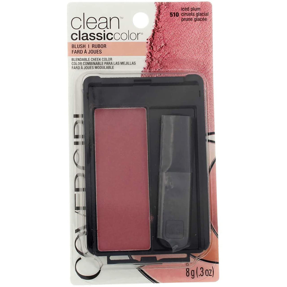 CoverGirl Classic Color Blush Iced Plum mini brush included for easy application