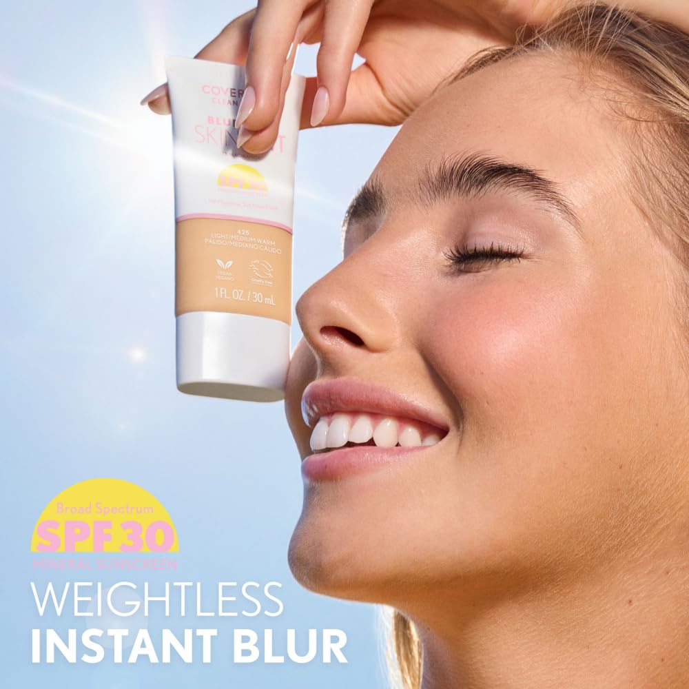 Swatch on arm shows 430 Medium Neutral shade versatility.