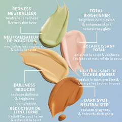 Shade 100 Fair swatch showing bright yet natural glow.
