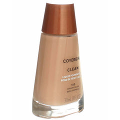 CoverGirl Clean Liquid Makeup Creamy Beige 150 swatches show seamless shade match.