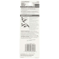 CoverGirl Easy Breezy Brow sharpener included for precise brow maintenance.