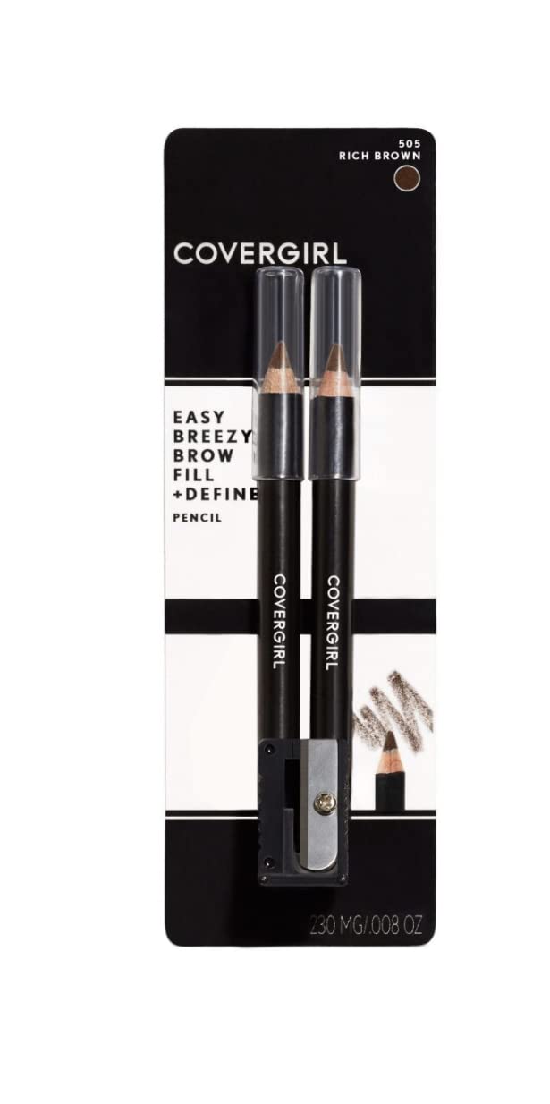 Close-up of CoverGirl Easy Breezy Brow pencil showing smooth, blendable color