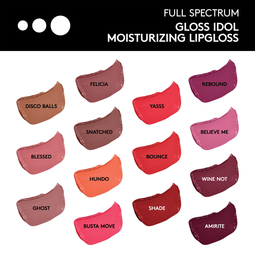 Tube closeup highlights the glossy, high-shine finish and color payoff.