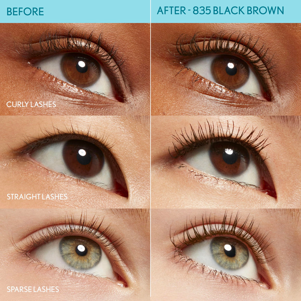 CoverGirl Lash Blast Cleantopia waterproof formula resists humidity for reliable wear.