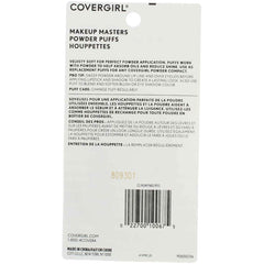 COVERGIRL Makeup Masters Powder Puffs help achieve a shine-free finish.
