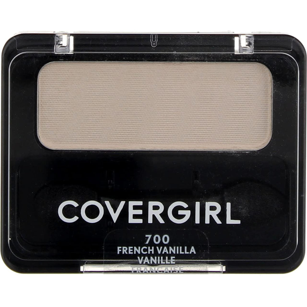 CoverGirl Pro Shadow French Vanilla L palette open swatch showing creamy payoff.