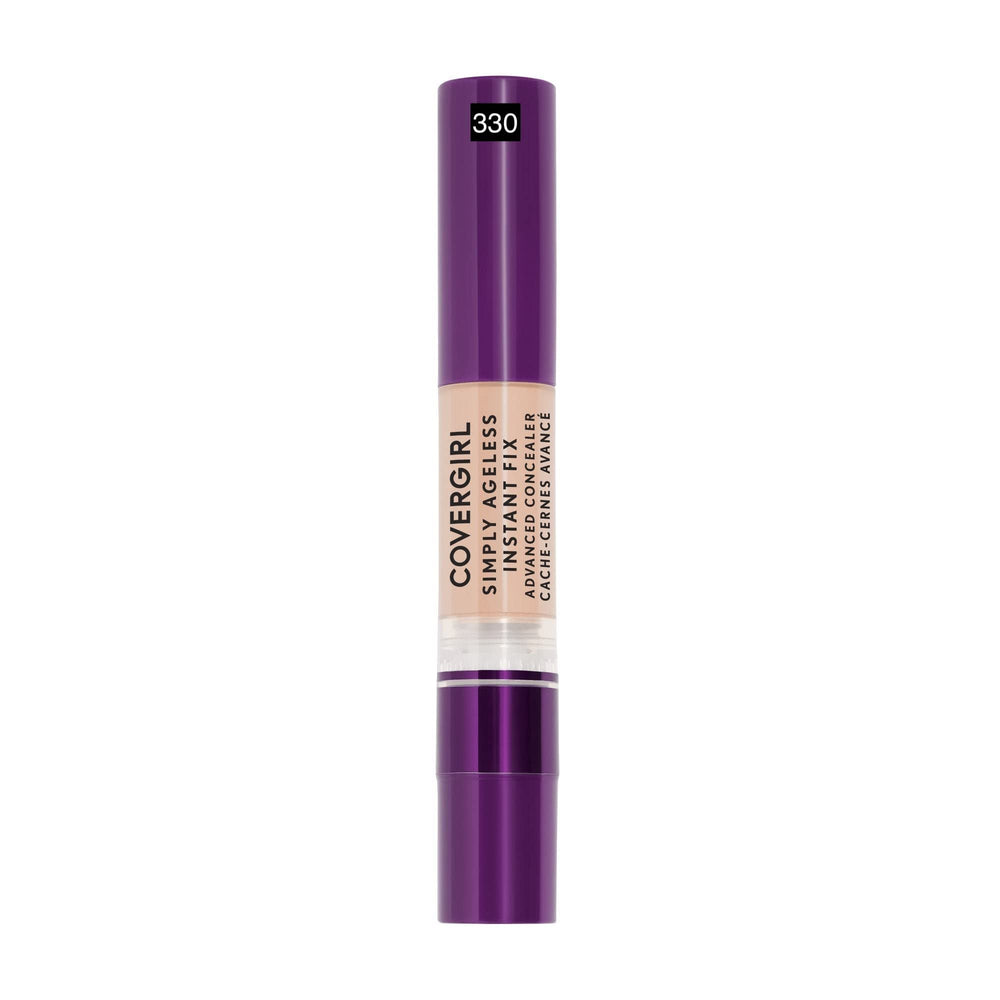 Under-eye area concealed with full-coverage formula