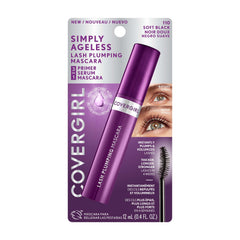 CoverGirl Simply Ageless curved-soft brush delivering defined, fluttery lashes