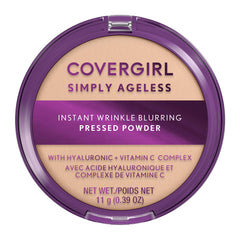 Covergirl Simply Ageless powder compact close-up for a smooth, radiant finish.