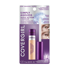 Demonstration of medium-to-full coverage for even skin tone across the eye area.