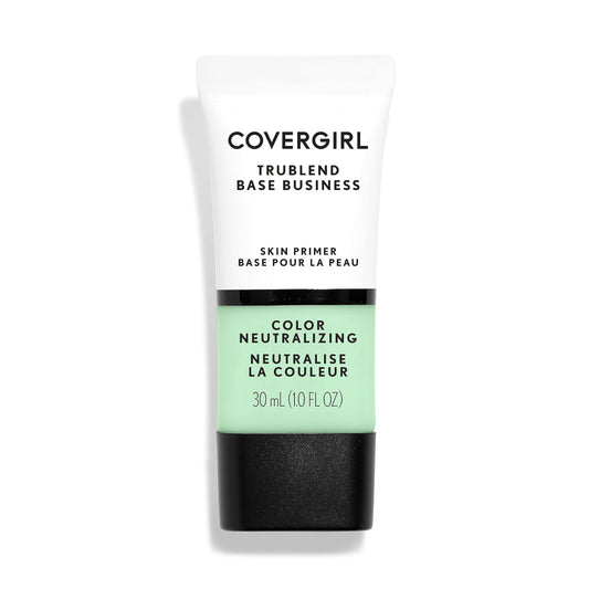 CoverGirl TruBlend Base Primer bottle neutralizes redness for even skin tone.