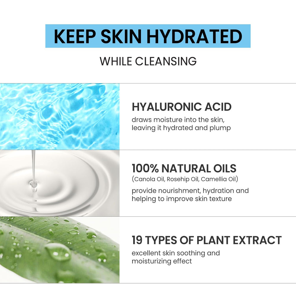 coxir Ultra Hyaluronic Cleansing Oil removing sunscreen and foundation effectively