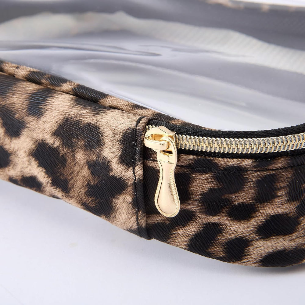 Cozomga Clear Makeup Bags keep cosmetics organized on the go and in gym visits.