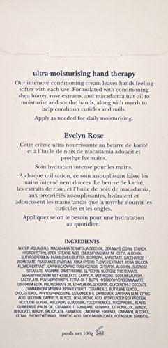 Crabtree and Evelyn Evelyn Rose macadamia oil detail highlights nourishing ingredient.