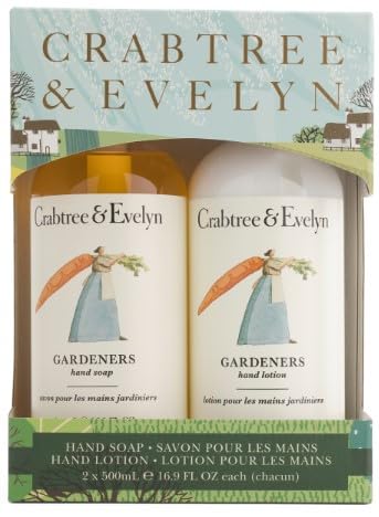 Crabtree & Evelyn Gardeners Hand Soap cleanses dirt from gardening hands.