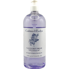 Crabtree & Evelyn Nantucket Briar bottle front, premium bath gel for daily luxury.