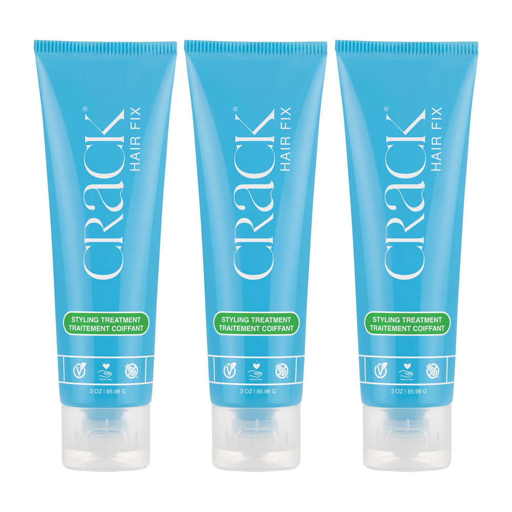 Crack Hair Fix Styling Cream bottle with smooth, frizz-controlled finish.