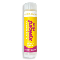 Crazy Rumors Biggie Spiced Chai lip balm tube for long-lasting moisture