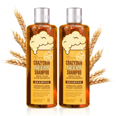 Crazy Skin Beers Shampoo bottle front, biotin-rich formula for hair vitality