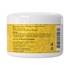 Cream texture swirl on skin reveals moisturized, smooth complexion.
