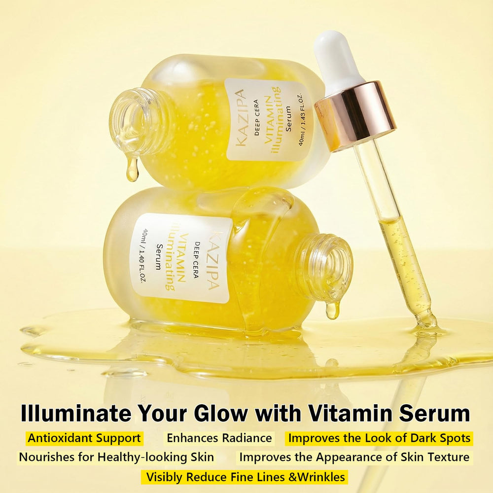 Createreedo Vitamin C Serum ingredients close-up highlighting antioxidants