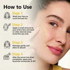 Createreedo Vitamin C Serum application near eye area for brightening