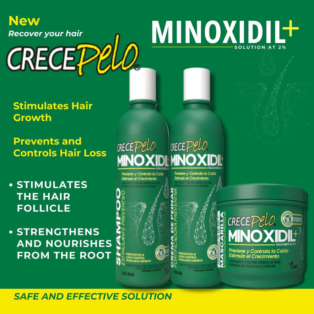 Crece Pelo hair mask being applied to damp hair for smoother strands