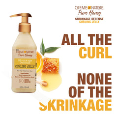 Defined curls with natural shine using Creme of Nature Curling Jelly.