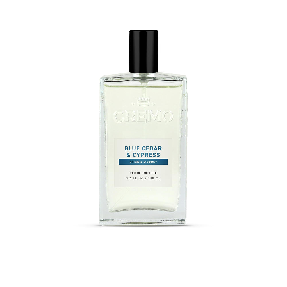 Cremo Blue Cedar & Cypress bottle for daily wear
