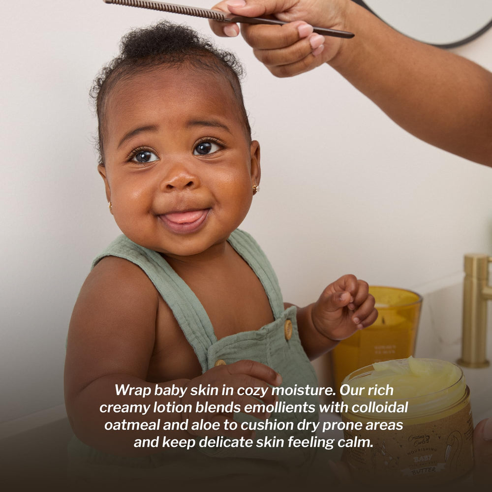 Cristina's Curls Nourishing Butter ingredients label and natural formula.