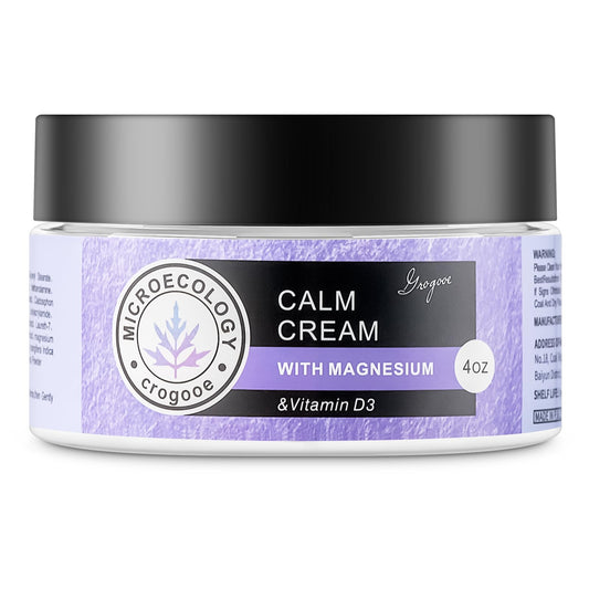 Crogooe Magnesium Cream Sleep bottle promotes nighttime relaxation and absorption.