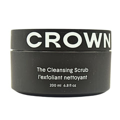 Crown Affair Cleansing Scalp Scrub Shampoo bottle closeup showing luxurious foam for refreshed roots