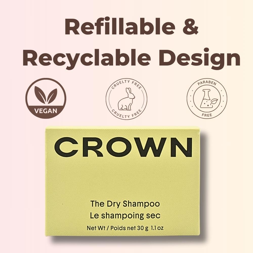Crown Affair tsubaki seed oil soothes scalp during refresh.
