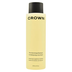 Crown Affair Volumizing Shampoo bottle front view, lightweight cleanse for oily, flat hair.