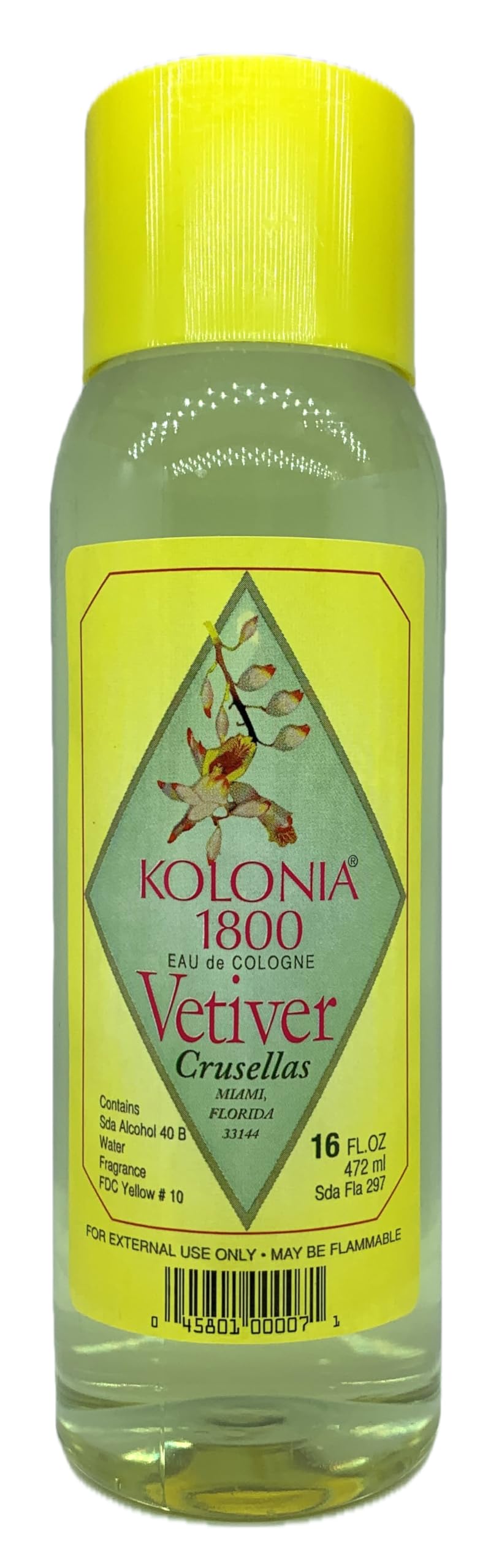 Crusellas Legitima Kolonia 1800 Vetiver bottle for calm focus and relaxation