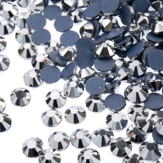 Crystal Lane DIY hotfix rhinestones in metallic silver add instant glamour to fabrics