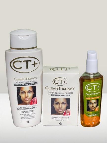 CT+ Clear Therapy lotion 250ml bottle for daily nourishment and even tone