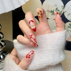 CTTHNBD almond press on nails with included file for shaping at home